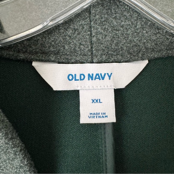 Old Navy Coat Womens XXL Long Line Cardigan Coat Button Front Dark Bottle Green - Picture 4 of 16